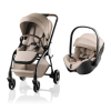 CARRINHO RIO STYLE + BABY-SAFE PRO STYLE BRITAX-ROMER  - TEAK