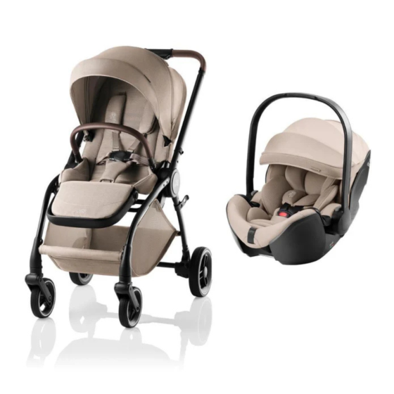 CARRINHO RIO STYLE + BABY-SAFE PRO STYLE BRITAX-ROMER  - TEAK